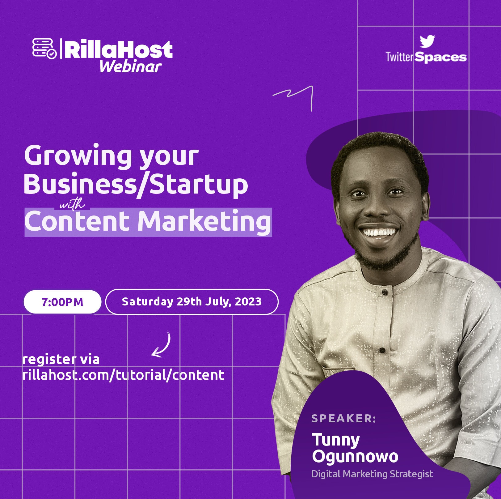 rillahost banner on content marketing.