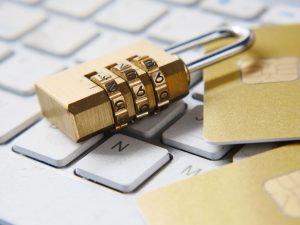 The padlock symbolizes website security.