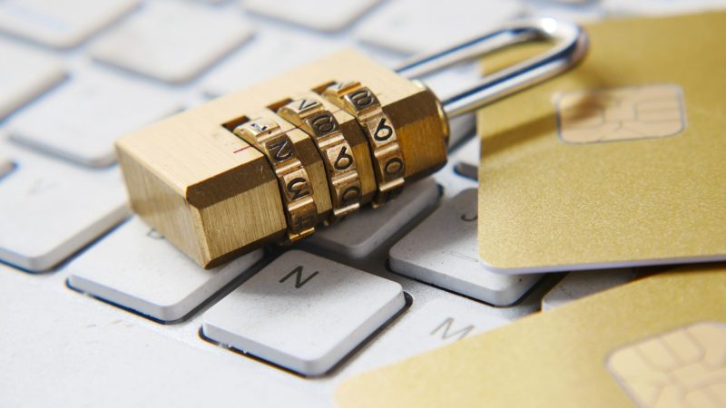 The padlock symbolizes website security.